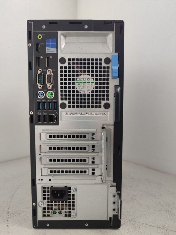 Комплект ПК: комп'ютер Dell OptiPlex 7050 Tower / Intel Core i5-7400 (4 ядра по 3.0 - 3.5 GHz) / 16 GB DDR4 / 256 GB SSD / Intel HD Graphics 630 / DVD-ROM + Монітор Dell P2217 / 22" (1680x1050) TN + Клавіатура та мишка - Зображення 5