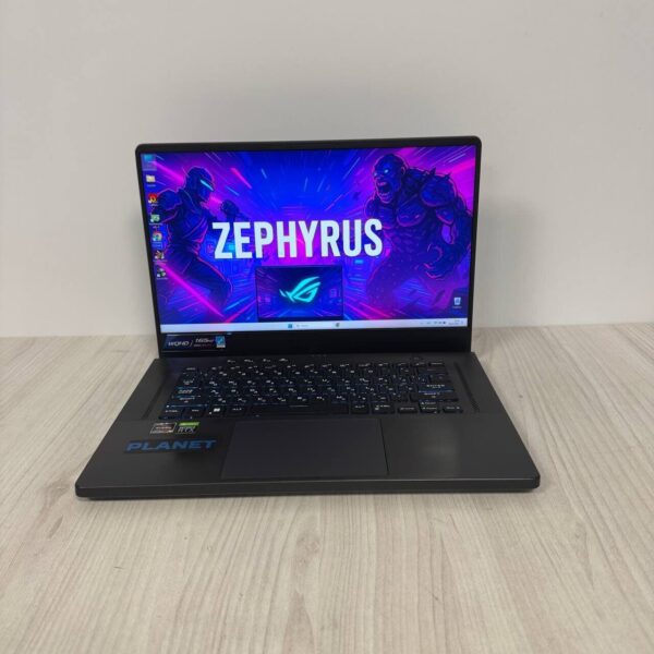 Ігровий ноутбук Б-клас Asus ROG Zephyrus G15 GA503QR / 15.6" (2560x1440) IPS / AMD Ryzen 9 5900HS (8 (16) ядер по 3.0 - 4.6 GHz) / 16 GB DDR4 / 1000 GB SSD NVMe / nVidia GeForce RTX 3070, 8 GB GDDR6, 256-bit - Зображення 2