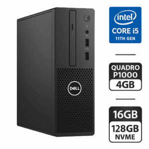 Ігровий ПК Б-клас Dell Precision 3450 SFF / Intel Core i5-11400 (6 (12) ядер по 2.6 - 4.4 GHz) / 16 GB DDR4 / 128 GB SSD / nVidia Quadro P1000, 4 GB GDDR5, 128-bit / 200W  miniDP / Win 11