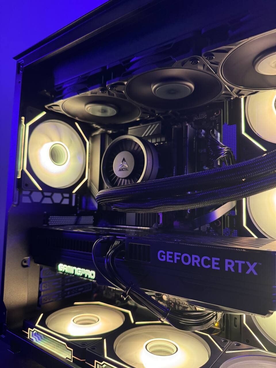 Ігровий ПК Tower / Intel Core i9-14900K (24 (32) ядра по 3.2 - 6.0 GHz) / 64 GB DDR5 / 2000 GB SSD / nVidia GeForce RTX 5090, 32 GB GDDR7, 512-bit / 1200W + Кабель живлення - Зображення 6