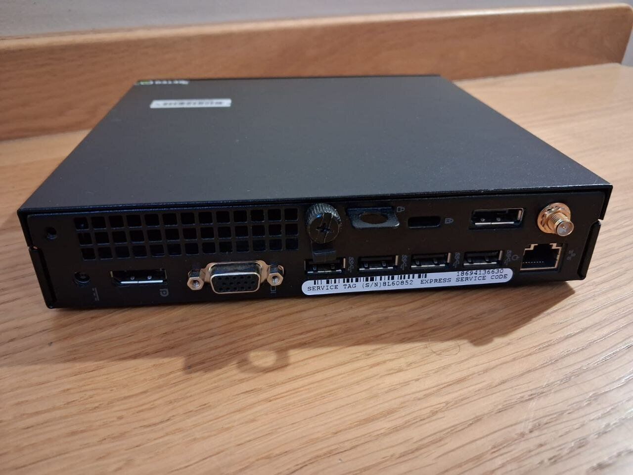 Неттоп Dell OptiPlex 9020M USFF / Intel Core i5-4590T (4 ядра по 2.0 - 3.0 GHz) / 8 GB DDR3 / 250 GB SSD / Intel HD Graphics 4600 / DisplayPort / Wi-Fi + Блок живлення - Зображення 3