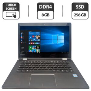 Ноутбук-трансформер Lenovo Yoga 510-14 / 14" (1366x768) TN Touch / Intel Core i7-7500U (2 (4) ядра по 2.7 - 3.5 GHz) / 8 GB DDR4 / 256 GB SSD / Intel HD Graphics 620 / WebCam