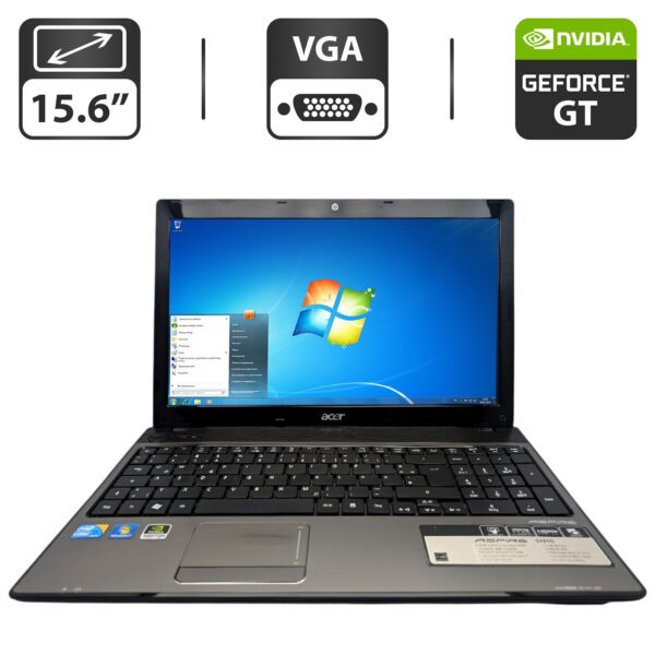 Ноутбук Acer Aspire 5741G / 15.6" (1366x768) TN / Intel Core i5-430M (2 (4) ядра по 2.26 - 2.53 GHz) / 6 GB DDR3 / 500 GB HDD / nVidia GeForce GT 320M, 1 GB GDDR3, 64-bit / WebCam / DVD-ROM