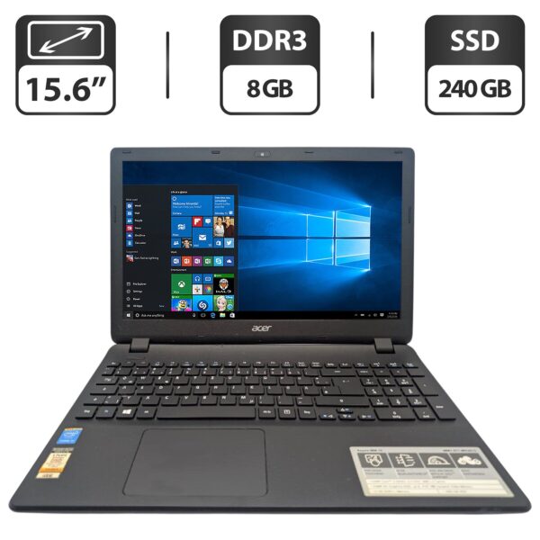 Ноутбук Acer Aspire MM1-571 / 15.6" (1366x768) TN / Intel Core i3-5005U (2 (4) ядра по 2.0 GHz) / 8 GB DDR3 / 240 GB SSD / Intel HD Graphics 5500 / WebCam / DVD-ROM