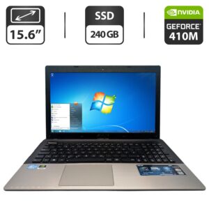 Ноутбук Asus A55V / 15.6" (1366x768) TN / Intel Core i7-3612QM (4 (8) ядра по 2.1 - 3.1 GHz) / 8 GB DDR3 / 240 GB SSD / nVidia GeForce 410M, 1 GB GDDR3, 64-bit / WebCam / DVD-ROM