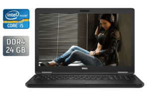 Ноутбук Dell Latitude 5580 / 15.6" (1920x1080) IPS / Intel Core i5-6300U (2 (4) ядра по 2.4 - 3.0 GHz) / 24 GB DDR4 / 512 GB SSD / Intel HD Graphics 520 / WebCam / Windows 10