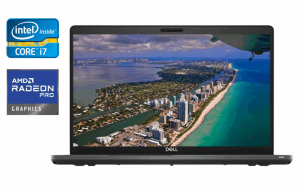 Ноутбук Dell Precision 3540 / 15.6" (1920x1080) IPS / Intel Core i7-8665U (4 (8) ядра по 1.9 - 4.8 GHz) / 8 GB DDR4 / 256 GB SSD / AMD Radeon Pro WX 2100, 2 GB GDDR5, 64-bit / WebCam / TouchID / Windows 10