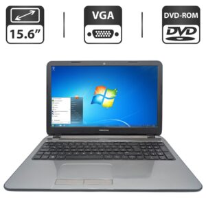 Ноутбук HP Compaq 15 / 15.6" (1366x768) TN / Intel Celeron N2840 (2 ядра по 2.16 - 2.58 GHz) / 6 GB DDR3 / 500 GB HDD / Intel HD Graphics / WebCam / DVD-ROM
