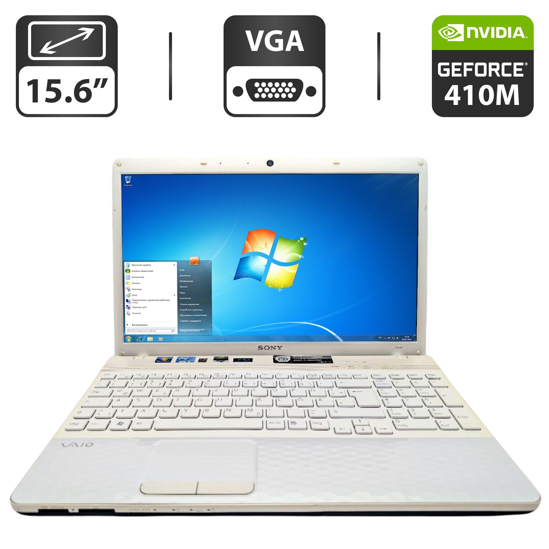 Ноутбук Sony VPC-EH / 15.6" (1366x768) TN / Intel Core i3-2350M (2 (4) ядра по 2.3 GHz) / 6 GB DDR3 / 640 GB HDD / nVidia GeForce 410M, 1 GB GDDR3, 64-bit / WebCam