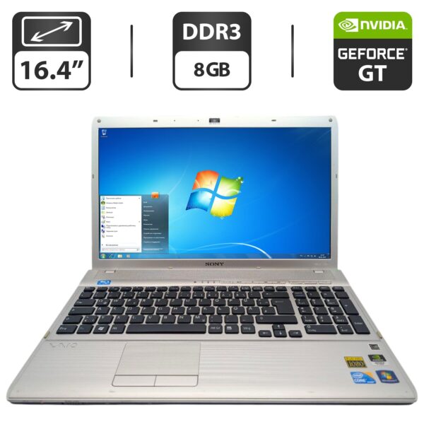 Ноутбук Sony VPCF1 / 16.4" (1920x1080) TN / Intel Core i5-560M (2 (4) ядра по 2.6 - 3.2 GHz) / 8 GB DDR3 / 500 GB HDD / nVidia GeForce GT 425M, 1 GB GDDR3, 128-bit / WebCam / DVD-ROM