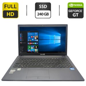 Ноутбук Terra Mobile 1548 / 15.6" (1920x1080) TN / Intel Core i3-4000M (2 (4) ядра по 2.4 GHz) / 8 GB DDR3 / 240 GB SSD / nVidia GeForce GT 740M, 2 GB GDDR3, 64-bit / WebCam / DVD-ROM