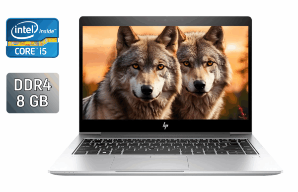 Ультрабук Б-клас HP EliteBook 840 G6 / 14" (1920x1080) IPS / Intel Core i5-8265U (4 (8) ядра по 1.6 - 3.9 GHz) / 8 GB DDR4 / 256 GB SSD / Intel UHD Graphics 620 / WebCam / TouchID / Windows 10