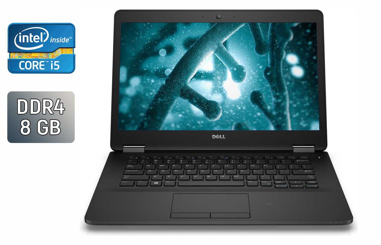 Ультрабук Dell Latitude E7470 / 14" (1920x1080) IPS / Intel Core i5-6300U (2 (4) ядра по 2.4 - 3.0 GHz) / 8 GB DDR4 / 256 GB SSD / Intel HD Graphics 520 / HDMI / Windows 10