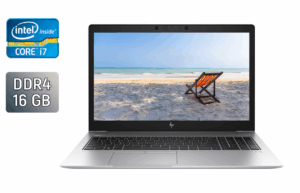 Ультрабук HP EliteBook 850 G6 / 15.6" (1920x1080) IPS / Intel Core i7-8565U (4 (8) ядра по 1.8 - 4.6 GHz) / 16 GB DDR4 / 512 GB SSD / Intel UHD Graphics / TouchID / WebCam / Windows 10