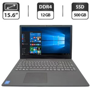 Ноутбук Lenovo IdeaPad V130-15IKB / 15.6'' (1366x768) TN / Intel Celeron 3867U (2 (4) ядра по 1.8 GHz) / 12 GB DDR4 / 500 GB SSD / Intel HD Graphics 610 / WebCam