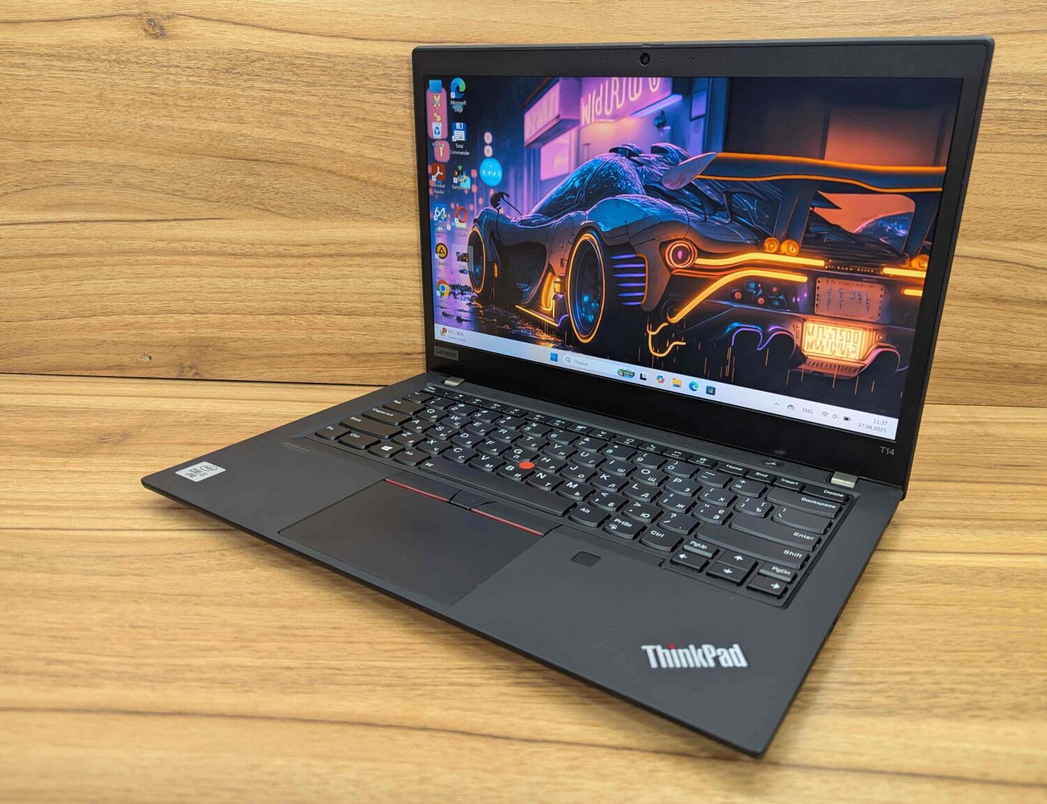 Ультрабук Lenovo ThinkPad T14 Gen 1 / 14" (1920x1080) IPS / Intel Core i5-10310U (4 (8) ядра по 1.7 - 4.4 GHz) / 16 GB DDR4 / 512 GB SSD / Intel UHD Graphics / WebCam / TouchID / Windows 11 - Зображення 5