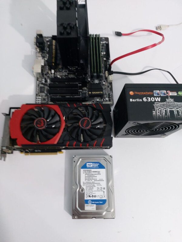 Комп'ютер 1stPlayer X5 Fire Base Tower / Intel Core i7-4790 (4 (8) ядра по 3.6 - 4.0 GHz) / 32 GB DDR3 / 120 GB SSD + 512 GB SSD + 500 GB HDD / AMD Radeon R9 390, 8 GB GDDR5, 512-bit / 630W - Зображення 6