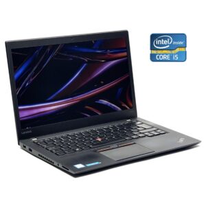 Ультрабук Lenovo ThinkPad T460s / 14" (1920x1080) IPS / Intel Core i5-6200U (2 (4) ядра по 2.3 - 2.8 GHz) / 8 GB DDR4 / 256 GB SSD NVMe / Intel HD Graphics 520 / WebCam