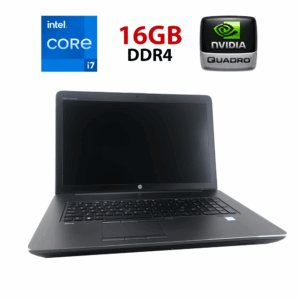 Мобільна робоча станція HP ZBook 17 G3 / 17.3" (1920x1080) IPS / Intel Core i7-6820HQ (4 (8) ядра по 2.7 - 3.6 GHz) / 16 GB DDR4 / 512 GB SSD / nVidia Quadro M3000M, 4 GB GDDR5, 256-bit / WebCam