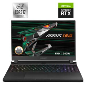 Ігровий ноутбук Б-клас Gigabyte Aorus 15G YC / 15.6" (1920x1080) IPS / Intel Core i7-10870H (8 (16) ядер по 2.2 - 5.0 GHz) / 16 GB DDR4 / 1000 GB SSD NVMe / nVidia GeForce RTX 3080, 16 GB GDDR6, 256-bit / WebCam