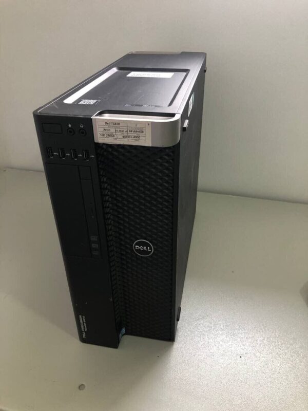 Робоча станція Dell Precision T5810 Workstation Tower / Intel Xeon E5-2670 v3 (12 (24) ядер по 2.3 - 3.1 GHz) / 32 GB DDR4 / 240 GB SSD / nVidia Quadro K2000, 2 GB GDDR5, 128-bit / DVD-ROM / 685W / DisplayPort - Зображення 2
