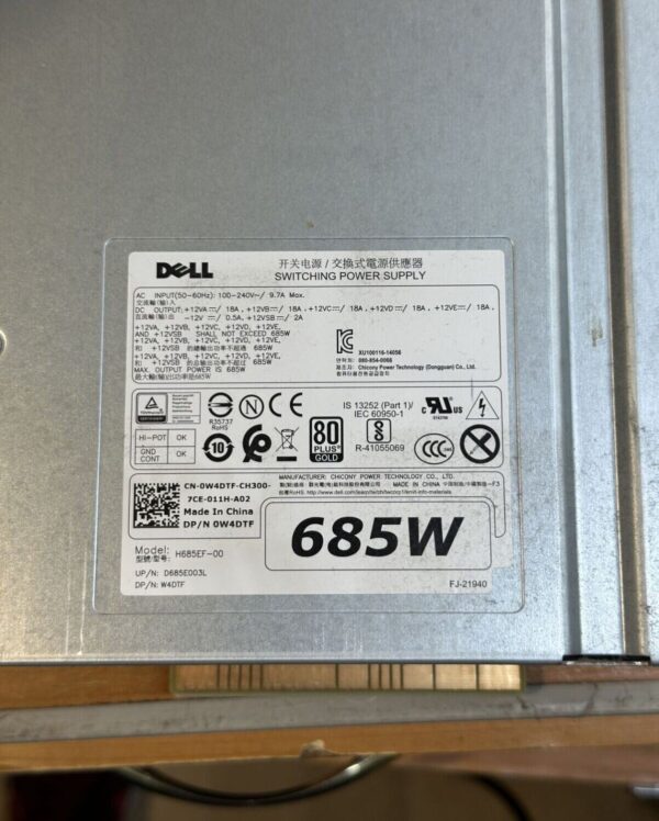 Системний блок Dell Precision 5810 Tower / Intel Xeon E5-1630 v4 (4 (8) ядра по 3.7 - 4.0 GHz) / 32 GB DDR4 ECC / 500 GB SSD / no video / 685W / DVD-RW - Зображення 12
