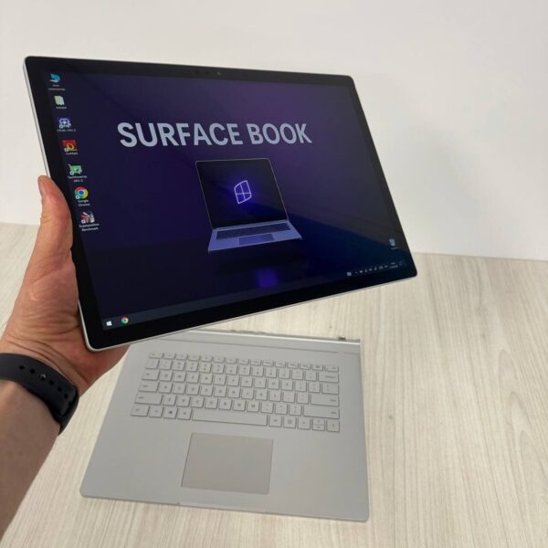 Ігровий ультрабук-трансформер Б-клас Microsoft Surface Book 2 / 15.0" (3240x2160) IPS Touch / Intel Core i7-8650U (4 (8) ядра по 1.9 - 4.2 GHz) / 16 GB DDR3 / 256 GB SSD NVMe / nVidia GeForce GTX 1060, 6 GB GDDR5, 192-bit / WebCam - Зображення 8