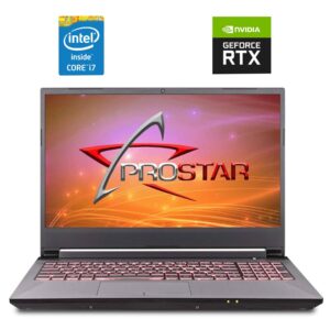 Ігровий ноутбук Б-клас Prostar NH58RDQ / 15.6" (1920x1080) IPS / Intel Core i7-9750H (6 (12) ядер по 2.6 - 4.5 GHz) / 32 GB DDR4 / 1000 GB SSD NVMe / nVidia GeForce RTX 2060, 6 GB GDDR6, 192-bit / WebCam
