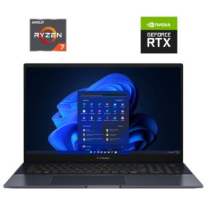 Ігровий ноутбук Asus ZenBook Pro 17 UM6702R / 17.3" (2560x1440) IPS Touch / AMD Ryzen 7 6800H (8 (16) ядер по 3.2 - 4.7 GHz) / 16 GB DDR5 / 512 GB SSD NVMe / nVidia GeForce RTX 3050, 4 GB GDDR6, 128-bit / WebCam