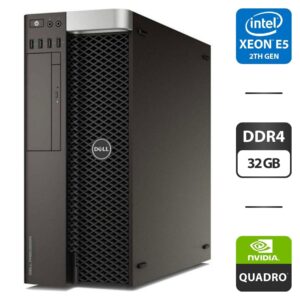 Робоча станція Dell Precision T5810 Workstation Tower / Intel Xeon E5-2670 v3 (12 (24) ядер по 2.3 - 3.1 GHz) / 32 GB DDR4 / 240 GB SSD / nVidia Quadro K2000, 2 GB GDDR5, 128-bit / DVD-ROM / 685W / DisplayPort