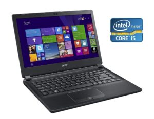 Ноутбук Б-клас Acer TravelMate P446-M / 14" (1920x1080) IPS / Intel Core i7-5500U (2 (4) ядра по 2.4 - 3.0 GHz) / 8 GB DDR3 / 256 GB SSD / Intel HD Graphics 5500 / WebCam / Win 10 Pro