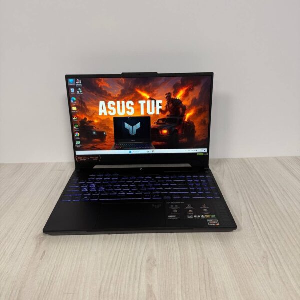 Ігровий ноутбук Asus TUF Gaming A15 FA507NU / 15.6" (1920x1080) IPS / AMD Ryzen 5 7535HS (6 (12) ядер по 3.3 - 4.55 GHz) / 16 GB DDR5 / 512 GB SSD NVMe / nVidia GeForce RTX 4050, 6 GB GDDR6, 96-bit / WebCam - Зображення 2