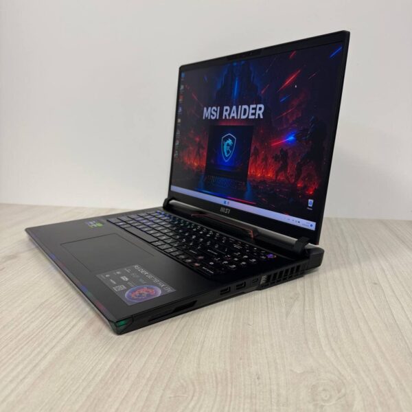 Ігровий ноутбук MSI Raider GE78HX 13VH / 17.3" (2560x1440) IPS / Intel Core i9-13950HX (24 (32) ядер по 2.2 - 5.5 GHz) / 32 GB DDR5 / 2000 GB SSD NVMe / nVidia GeForce RTX 4080, 12 GB GDDR6, 192-bit / WebCam - Зображення 5