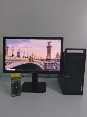 Комплект: Lenovo ThinkCentre M800 Tower / Intel Core i5-6500T (4 ядра по 2.5 - 3.1 GHz) / 16 GB DDR4 / 512 GB SSD + 500 GB HDD / nVidia Quadro P2000, 5 GB GDDR5, 160-bit / DVD-ROM + Монітор LG 24MB37PM-B / 24" (1920x1080) IPS
