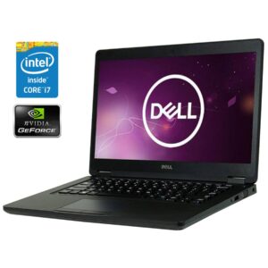 Ультрабук Dell Latitude 5480 / 14" (1366x768) TN / Intel Core i7-6600U (2 (4) ядра по 2.6 - 3.4 GHz) / 16 GB DDR4 / 256 GB SSD NVMe / nVidia GeForce 930MX, 2 GB DDR3, 64-bit / WebCam