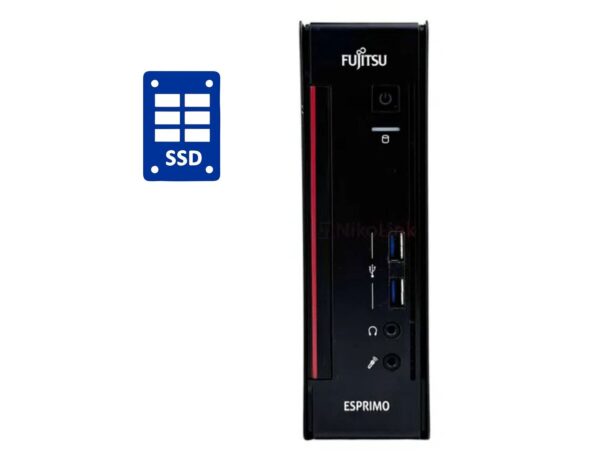 Неттоп Fujitsu Esprimo Q556 USFF / Intel Core i3-6100T (2 (4) ядра по 3.2 GHz) / 8 GB DDR4 / 256 GB SSD M.2 NMVe / Intel HD Graphics 530