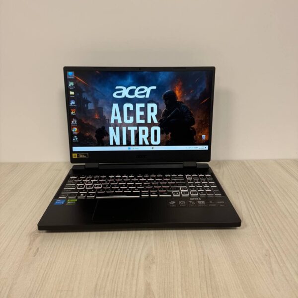 Ігровий ноутбук Acer Nitro 5 AN515-58 / 15.6" (1920x1080) IPS / Intel Core i5-12500H (12 (16) ядер по 3.3 - 4.5 GHz) / 16 GB DDR5 / 512 GB SSD NVMe / nVidia GeForce RTX 4050, 6 GB GDDR6, 96-bit / WebCam - Зображення 2