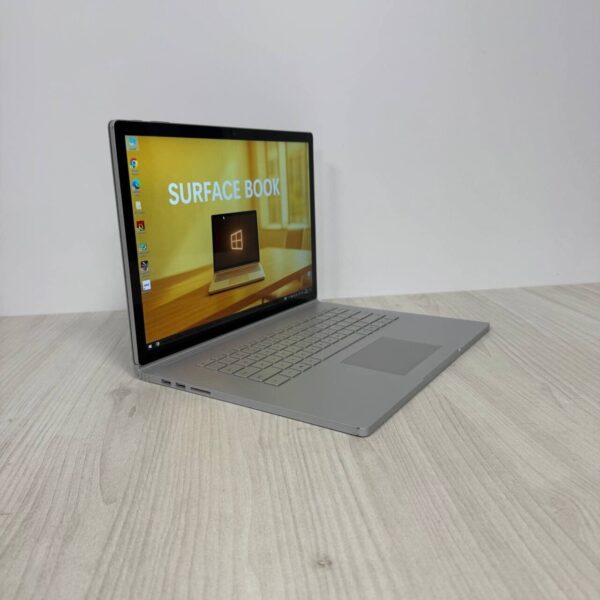 Ігровий ультрабук-трансформер Б-клас Microsoft Surface Book 2 / 15" (3240x2160) IPS Touch / Intel Core i7-8650U (4 (8) ядра по 1.9 - 4.2 GHz) / 16 GB DDR4 / 256 GB SSD NVMe / nVidia GeForce GTX 1060, 6 GB GDDR5, 192-bit / WebCam - Зображення 4