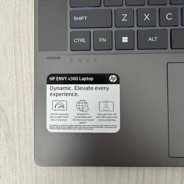 Ультрабук-трансформер HP Envy x360 15-fe1073cl / 15.6" (1920x1080) IPS Touch / Intel Core Ultra 7 155U (12 (14) ядер по 1.7 - 4.8 GHz) / 32 GB DDR5 / 1000 GB SSD NVMe / Intel Graphics / WebCam - Зображення 10