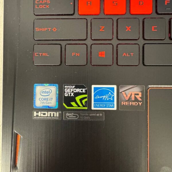 Ігровий ноутбук Б-клас Asus ROG Strix GL502VSK / 15.6" (1920x1080) IPS / Intel Core i7-7700HQ (4 (8) ядра по 2.8 - 3.8 GHz) / 16 GB DDR4 / 256 GB SSD NVMe / nVidia GeForce GTX 1070, 8 GB GDDR5, 256-bit / WebCam - Зображення 8