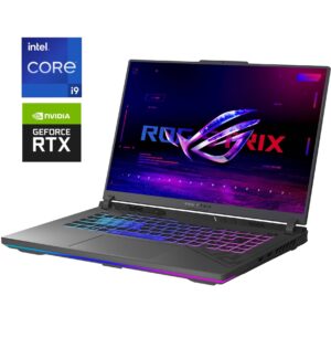 Ігровий ноутбук Asus ROG Strix G16 G614JIR / 16" (2560x1600) IPS / Intel Core i9-14900HX (24 (32) ядра по 2.2 - 5.7 GHz) / 16 GB DDR5 / 1000 GB SSD NVMe / nVidia GeForce RTX 4070, 8 GB GDDR6, 128-bit / WebCam