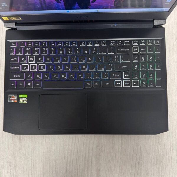 Ігровий ноутбук Б-клас Acer Nitro 5 AN515-45 / 15.6" (1920x1080) IPS / AMD Ryzen 7 5800H (8 (16) ядер по 3.2 - 4.4 GHz) / 16 GB DDR4 / 1000 GB SSD NVMe / nVidia GeForce RTX 3070, 8 GB GDDR6, 256-bit / WebCam - Зображення 7