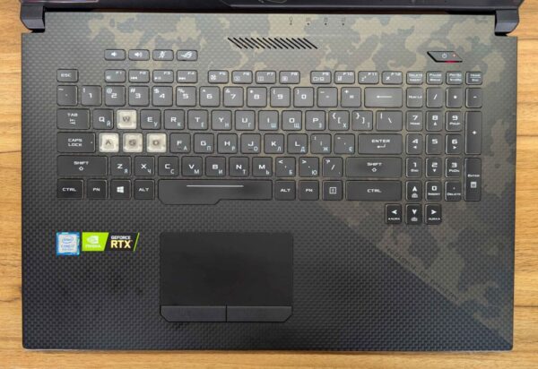 Ігровий ноутбук Б-клас Asus ROG Strix GL704G / 17.3" (1920x1080) IPS / Intel Core i7-8750H (6 (12) ядер по 2.2 - 4.1 GHz) / 16 GB DDR4 / 512 GB SSD + 256 GB SSD / nVidia GeForce RTX 2070, 8 GB GDDR6, 256-bit / HDMI / Windows 10 - Зображення 4