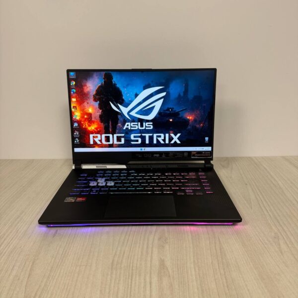 Ігровий ноутбук Б-клас Asus ROG Strix G15 Advantage Edition G513QY / 15.6" (2560x1440) IPS / AMD Ryzen 9 5980HX (8 (16) ядер по 3.3 - 4.8 GHz) / 16 GB DDR4 / 512 GB SSD NVMe / AMD Radeon RX 6800M, 12 GB GDDR6, 192-bit - Зображення 2
