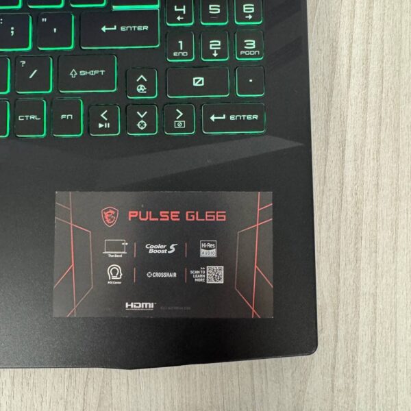 Ігровий ноутбук Б-клас MSI Pulse GL66 11UGKV / 15.6" (1920x1080) IPS / Intel Core i7-11800H (8 (16) ядер по 1.9 - 4.6 GHz) / 16 GB DDR4 / 512 GB SSD NVMe / nVidia GeForce RTX 3070, 8 GB GDDR6, 256-bit / WebCam - Зображення 9