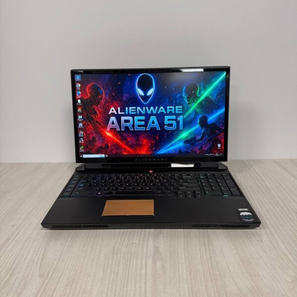 Ігровий ноутбук Б-клас Dell Alienware Area 51m / 17.3" (1920x1080) IPS / Intel Core i7-9700K (8 ядер по 3.6 - 4.9 GHz) / 16 GB DDR4 / 512 GB SSD M.2 + 1000 GB HDD / nVidia GeForce RTX 2060, 6 GB GDDR6, 192-bit / WebCam - Зображення 2