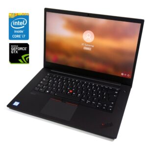 Ігровий ультрабук Lenovo ThinkPad X1 Extreme / 15.6" (3840x2160) IPS / Intel Core i7-8850H (6 (12) ядер по 2.6 - 4.3 GHz) / 16 GB DDR4 / 512 GB SSD NVMe / nVidia GeForce GTX 1050 Ti Max-Q, 4 GB GDDR5, 128-bit / WebCam