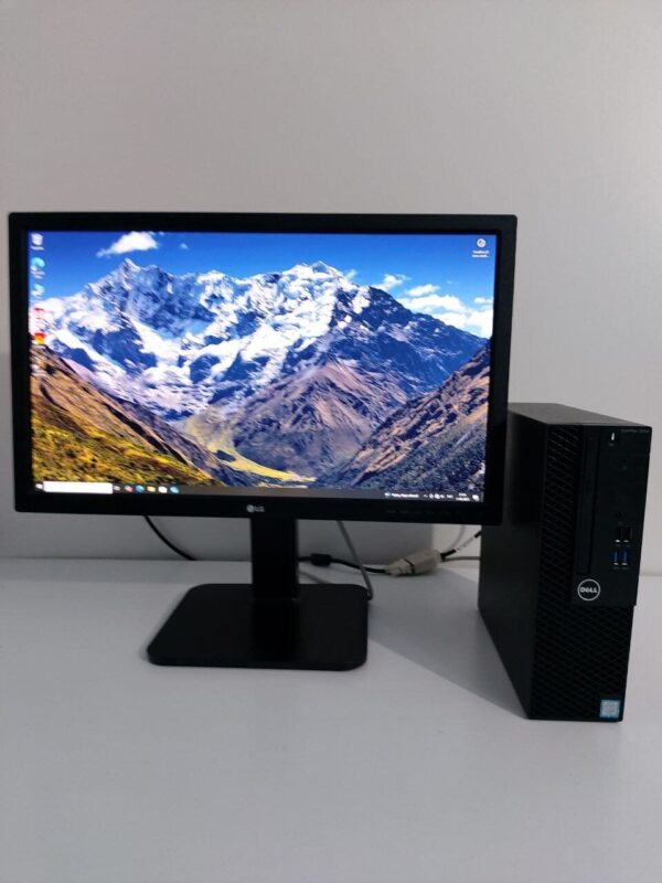 Комплект: Dell OptiPlex 3050 SFF / Intel Core i5-7400T (4 ядра по 2.4 - 3.0 GHz) / 16 GB DDR4 / 128 GB SSD M.2 + 512 GB SSD / Intel HD Graphics 630 / DVD-ROM + Монітор LG 24MB37PM-B / 24" (1920x1080) IPS - Зображення 2