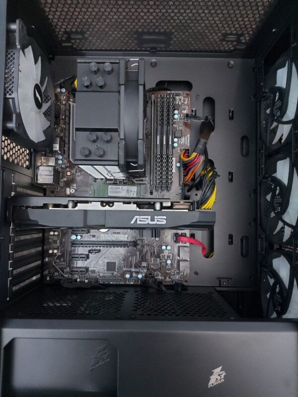Ігровий ПК 1stPlayer X5 Fire Base Tower / Intel Core i5-7600K (4 ядра по 3.8 - 4.2 GHz) / 16 GB DDR4 / 128 GB SSD M.2 + 512 GB SSD / AMD Radeon RX 580, 8 GB GDDR5, 256-bit / 500W - Зображення 4