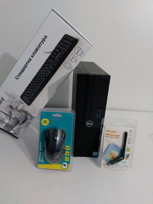 Комп'ютер Dell OptiPlex 3050 SFF / Intel Core i5-7500 (4 ядра по 3.4 - 3.8 GHz) / 16 GB DDR4 / 512 GB SSD / Intel HD Graphics 630 / DVD-ROM - Зображення 5